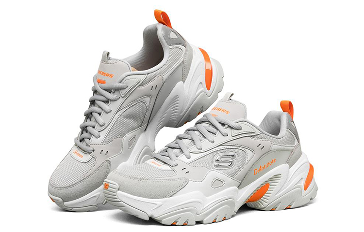 Женские кроссовки Skechers Stamina V2 (светло-серые) — Светло-серый — фото 3