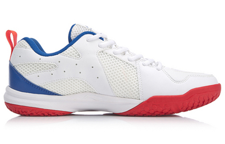 Li Ning Ace Textile, Synthetic Leather Cushioning Slip Resistant Abrasion Resistant Breathable Low top Badminton Shoes