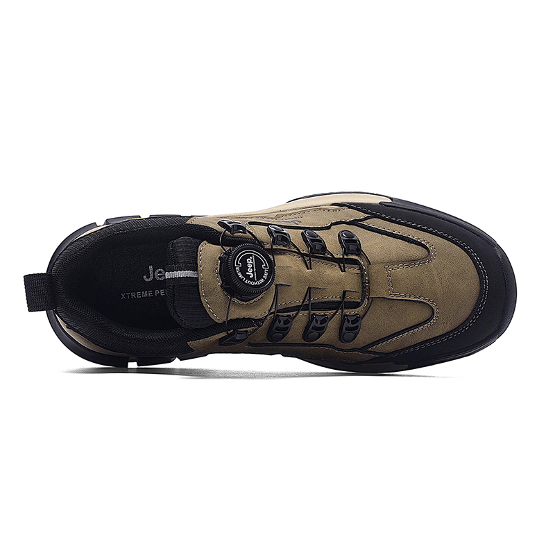 Jeep Textile, Split Cow Leather Low top Hiking Shoes Men’s