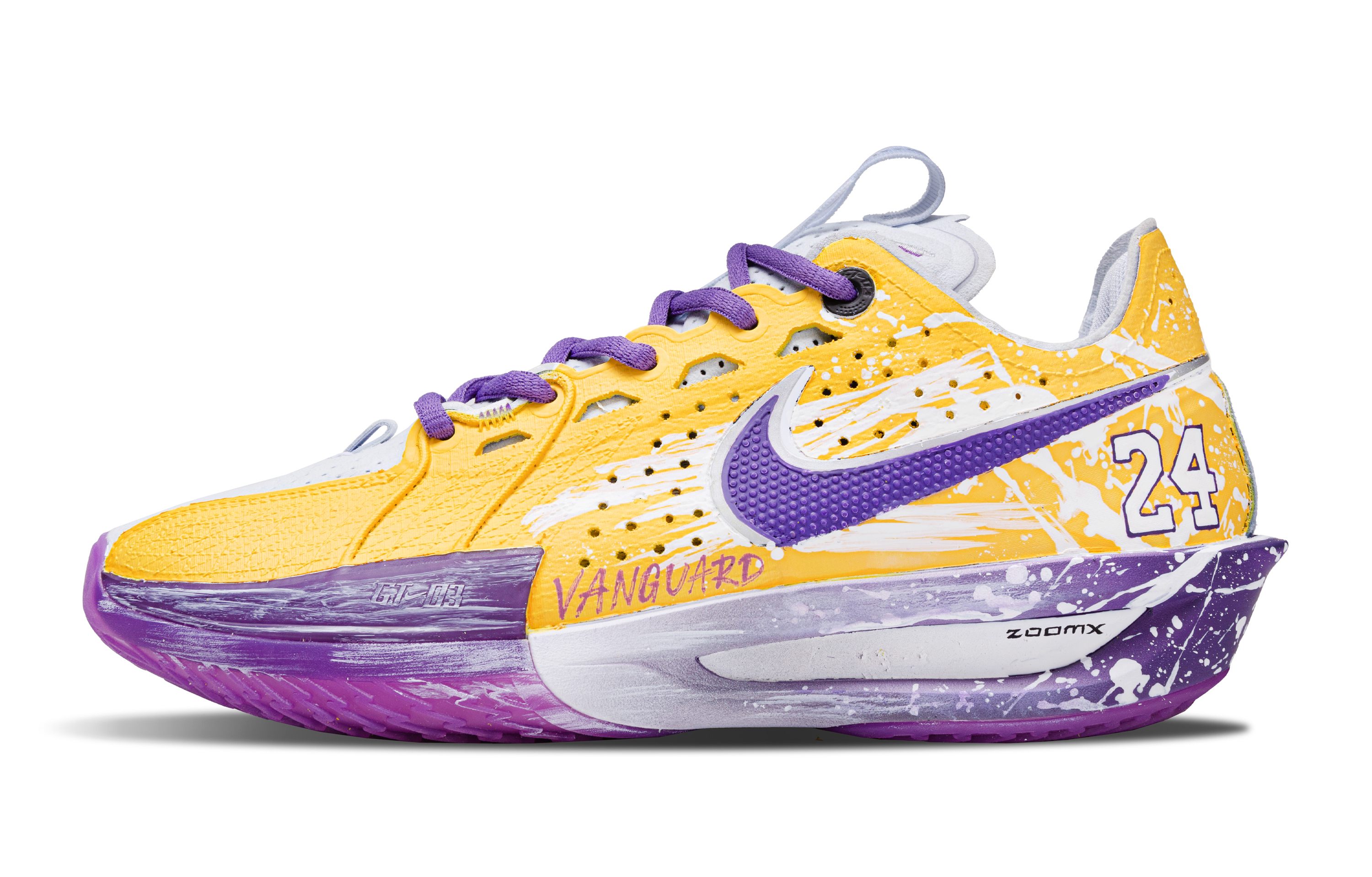 Nike G.T. Cut 3 Cushioning Slip Resistant Low top Basketball Shoes Unisex Purple