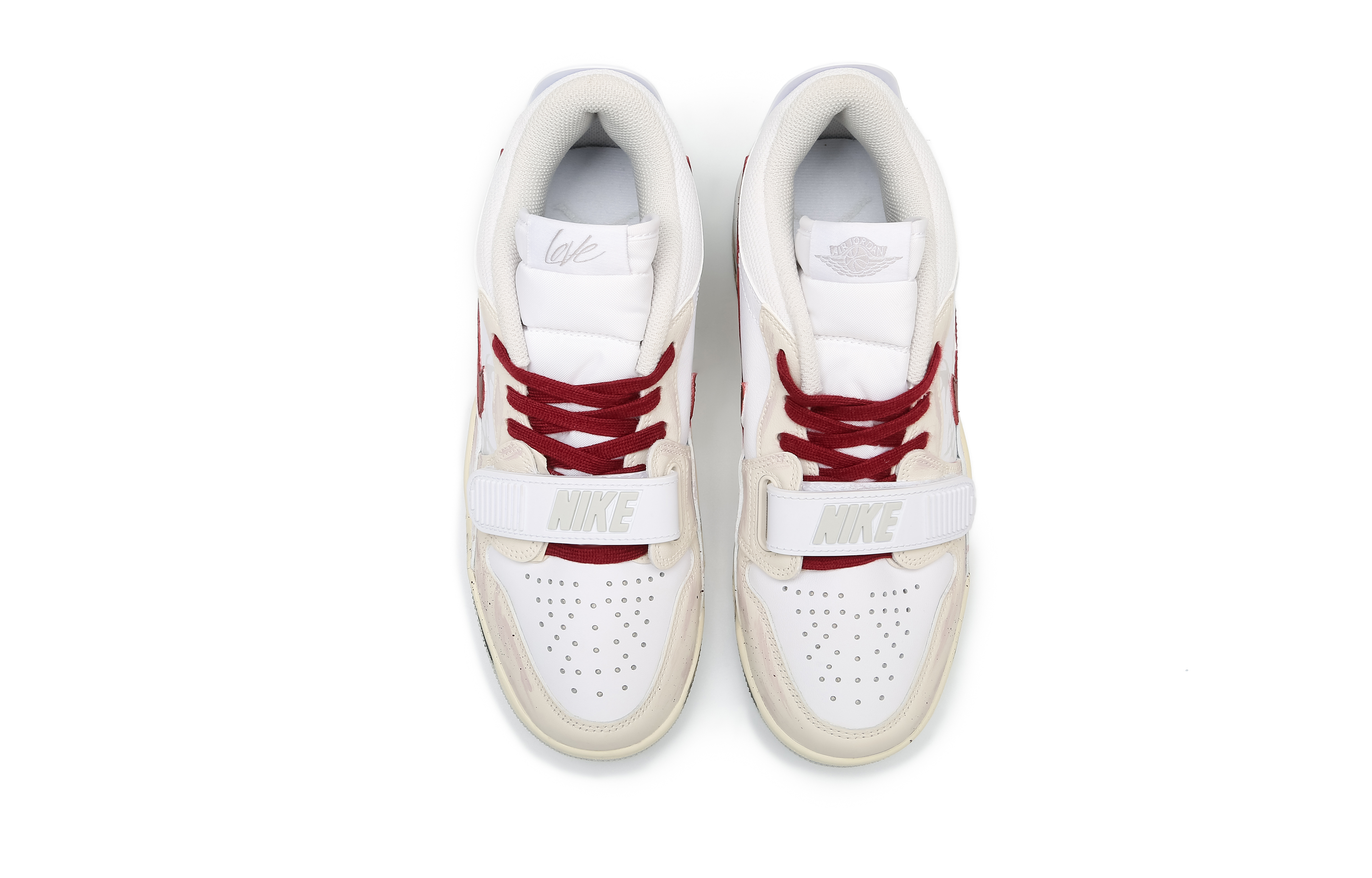 Jordan Legacy 312 Abrasion Resistant Low top Vintage Basketball Shoes Men’s White Red