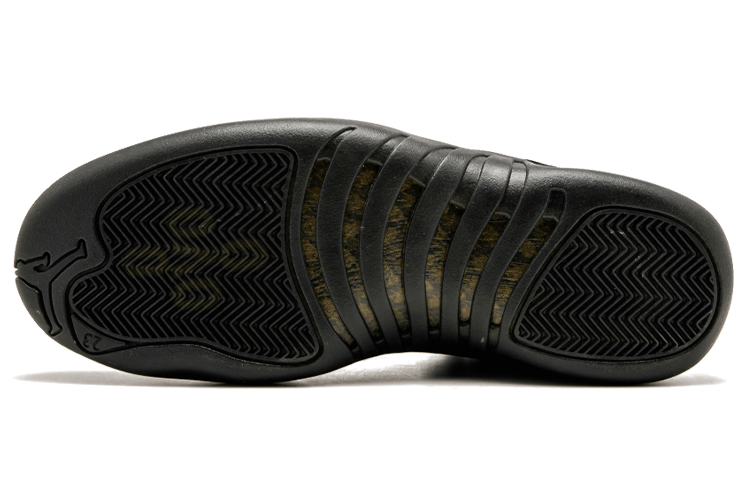 Мужские кроссовки Jordan Air Jordan 12 Retro OVO Black 2017 (черные) — 黑/金属金/黑 — фото 7