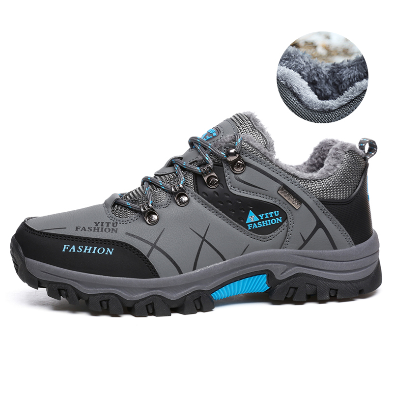 BIANSULONG Fleece Lined Comfortable Cushioning Slip Resistant Abrasion Resistant Breathable Impact Resistant Low top