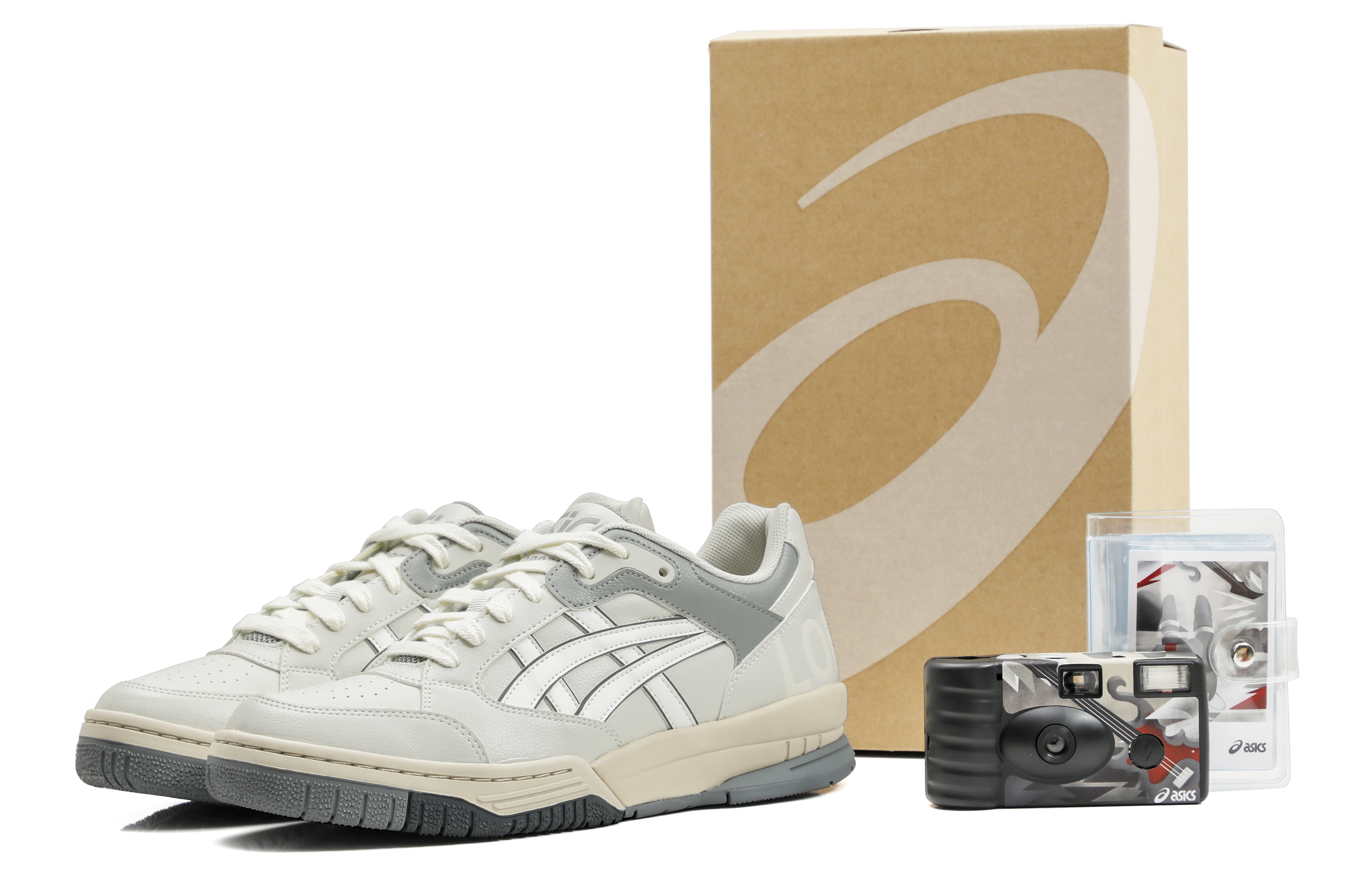Asics Gel Spotlyte Low top Vintage Basketball Shoes Unisex Beige Gray