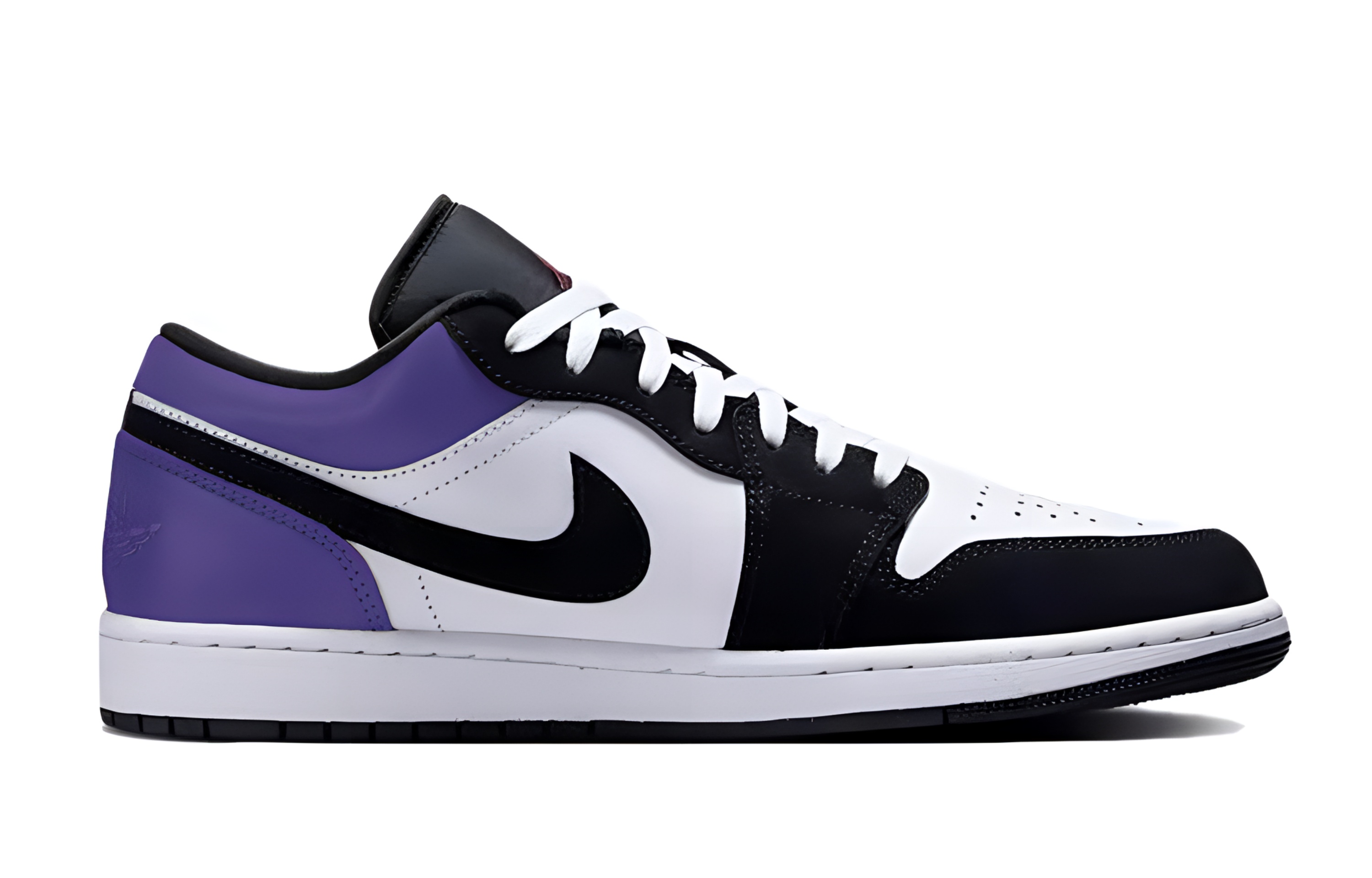 Jordan Air Jordan 1 Slip Resistant Abrasion Resistant Low top Vintage Basketball Shoes Unisex Black