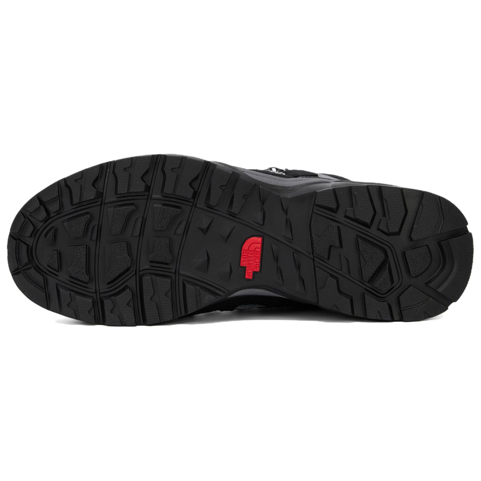 THE NORTH FACE Slip Resistant Waterproof Non Slip And Waterproof Mid top Hiking Shoes Unisex Black