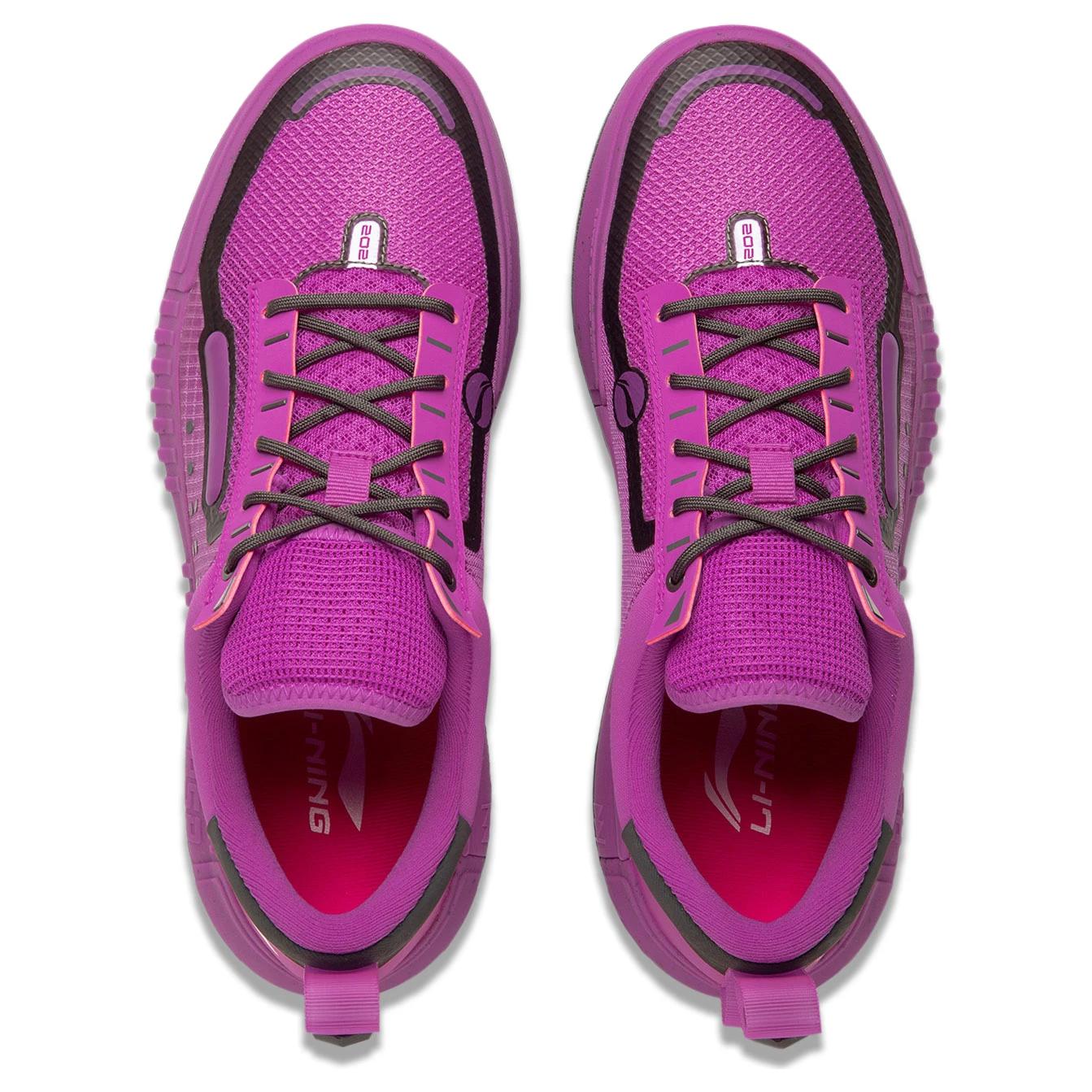 Li Ning RSR 202 Basketball Shoes Men’s Low Top Purple Gray