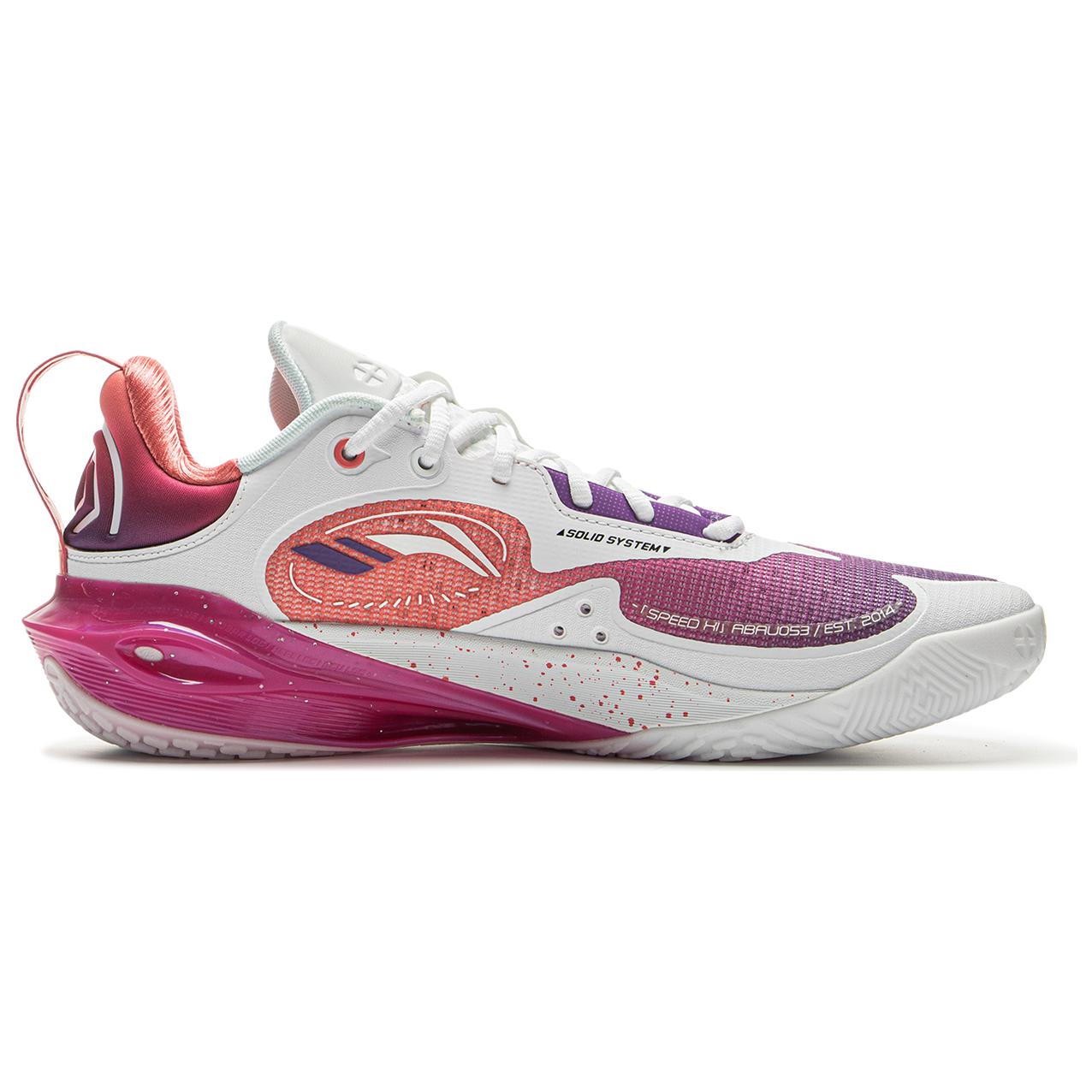 Li Ning Speed 11 Low top Performance Basketball Shoes Men’s Chenopodium Purple Sunset Pink