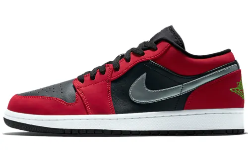 Jordan 1 Low Black Green Pulse Gym Red