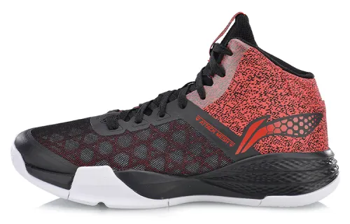 Li Ning Storm 2 Basketball Shoes Unisex Black Red