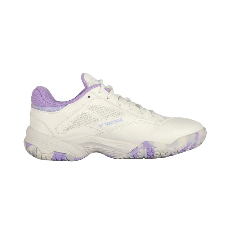 VICTOR Slip Resistant, Abrasion Resistant, Breathable Low top Badminton Shoes Women’s White Purple