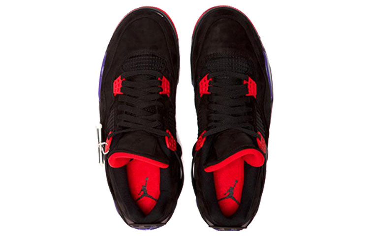 Мужские кроссовки Jordan Air Jordan 4 retro raptors nrg (разноцветные) — Фиолетовый — фото 5