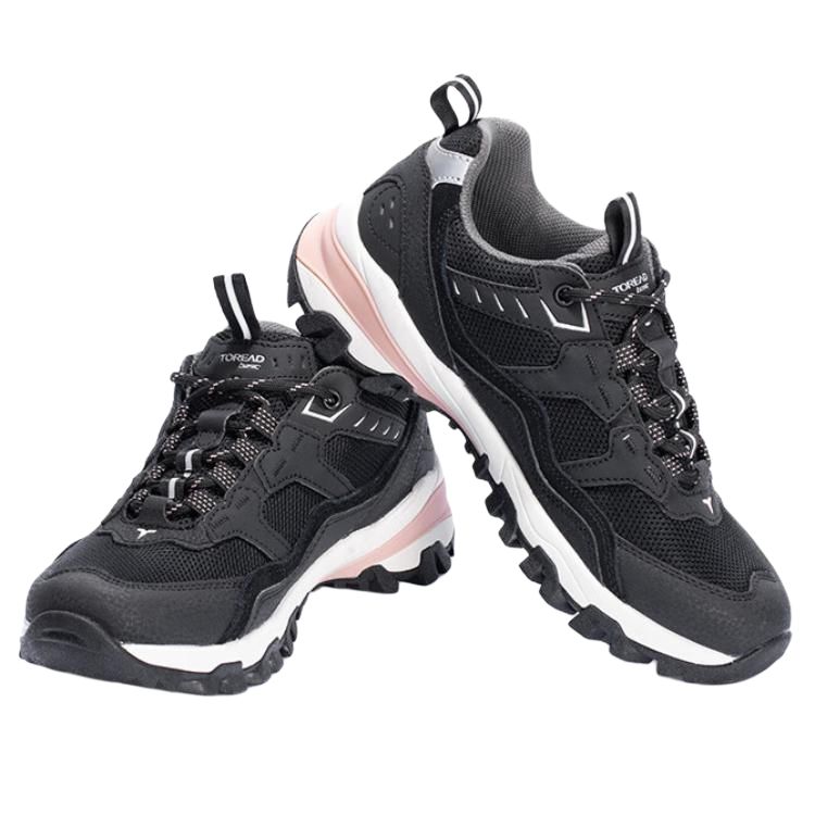TOREAD Outdoor Casual Slip Resistant, Abrasion Resistant, Breathable Low top Hiking Shoes Women’s Black