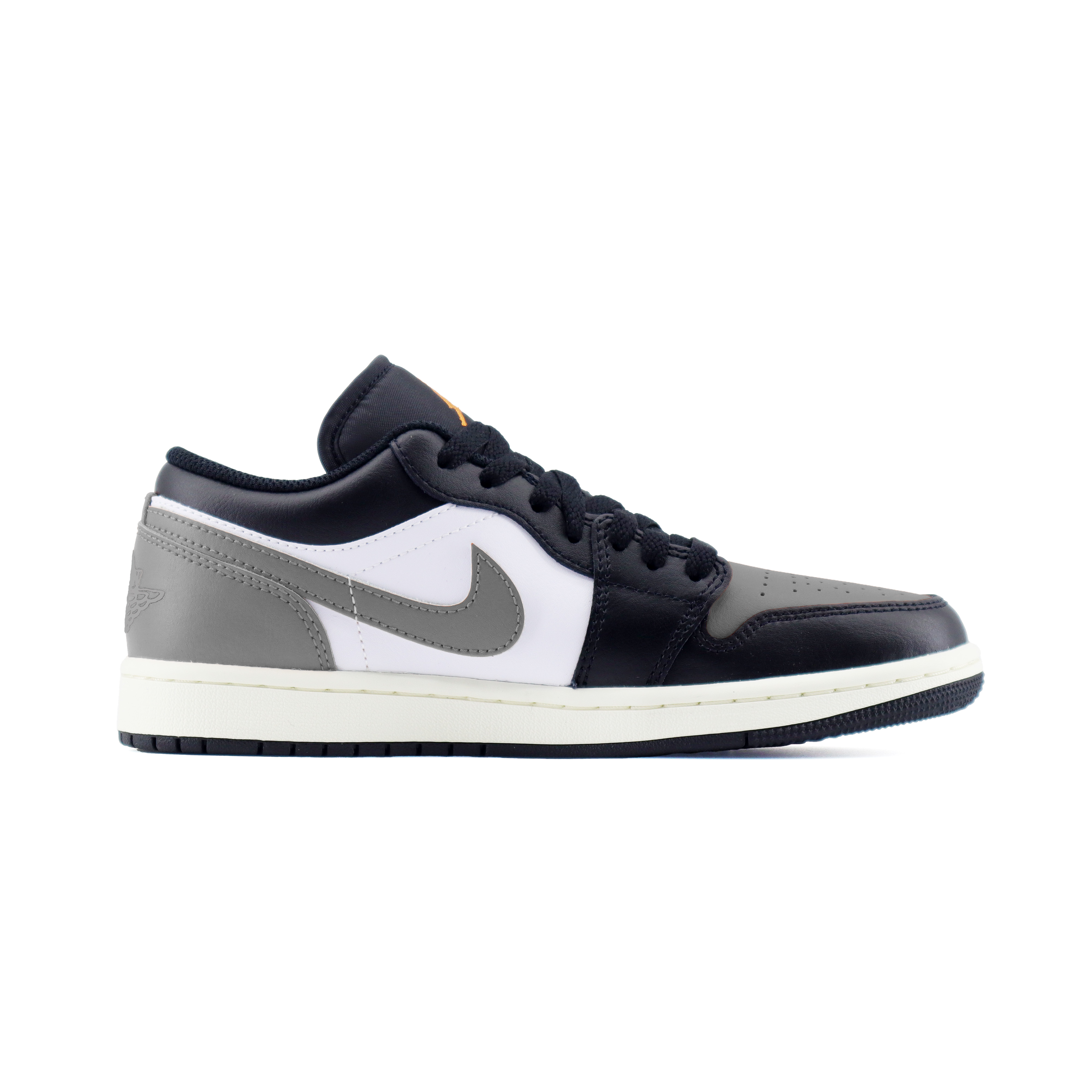 Jordan Air Jordan 1 Fashion Versatile Abrasion Resistant Low top Vintage Basketball Shoes Unisex Black Gray