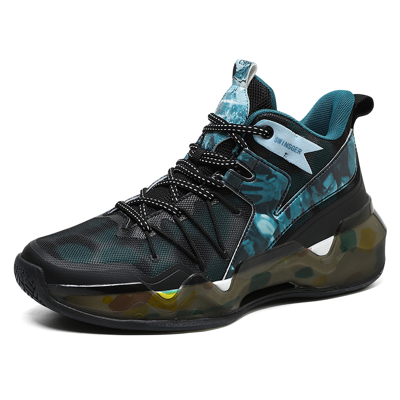 Swinsger Cushioning Slip Resistant Breathable Cushioning Slip Resistant Breathable Mid top Basketball Shoes Men’s