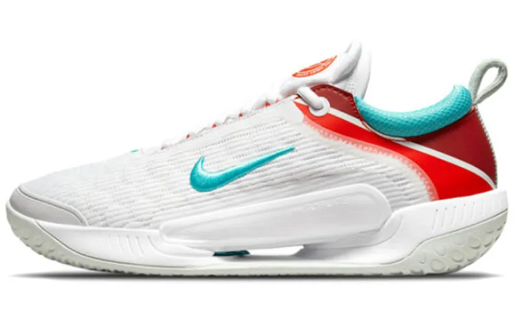Nike Court Zoom NXT Hard Court Cushioning Low top Tennis Shoes Men's White Red