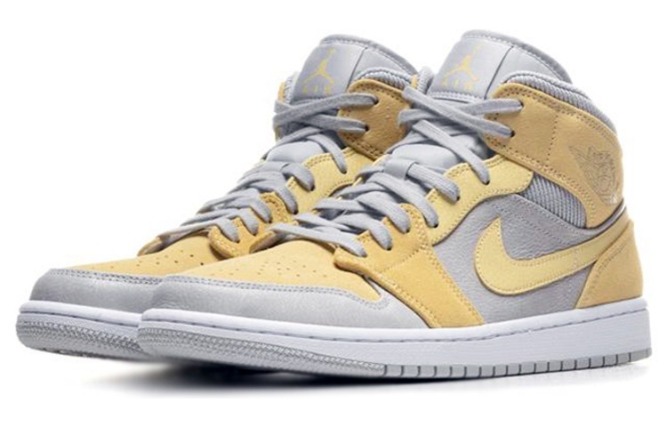 Jordan 1 Mid Mixed Textures Yellow