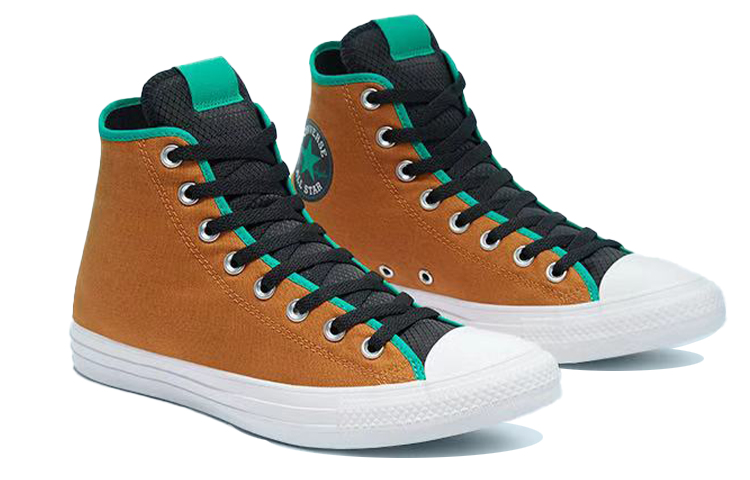 Высокие кеды Converse Chuck Taylor All Star (зеленые хаки) — Хаки / зелёный — фото 3