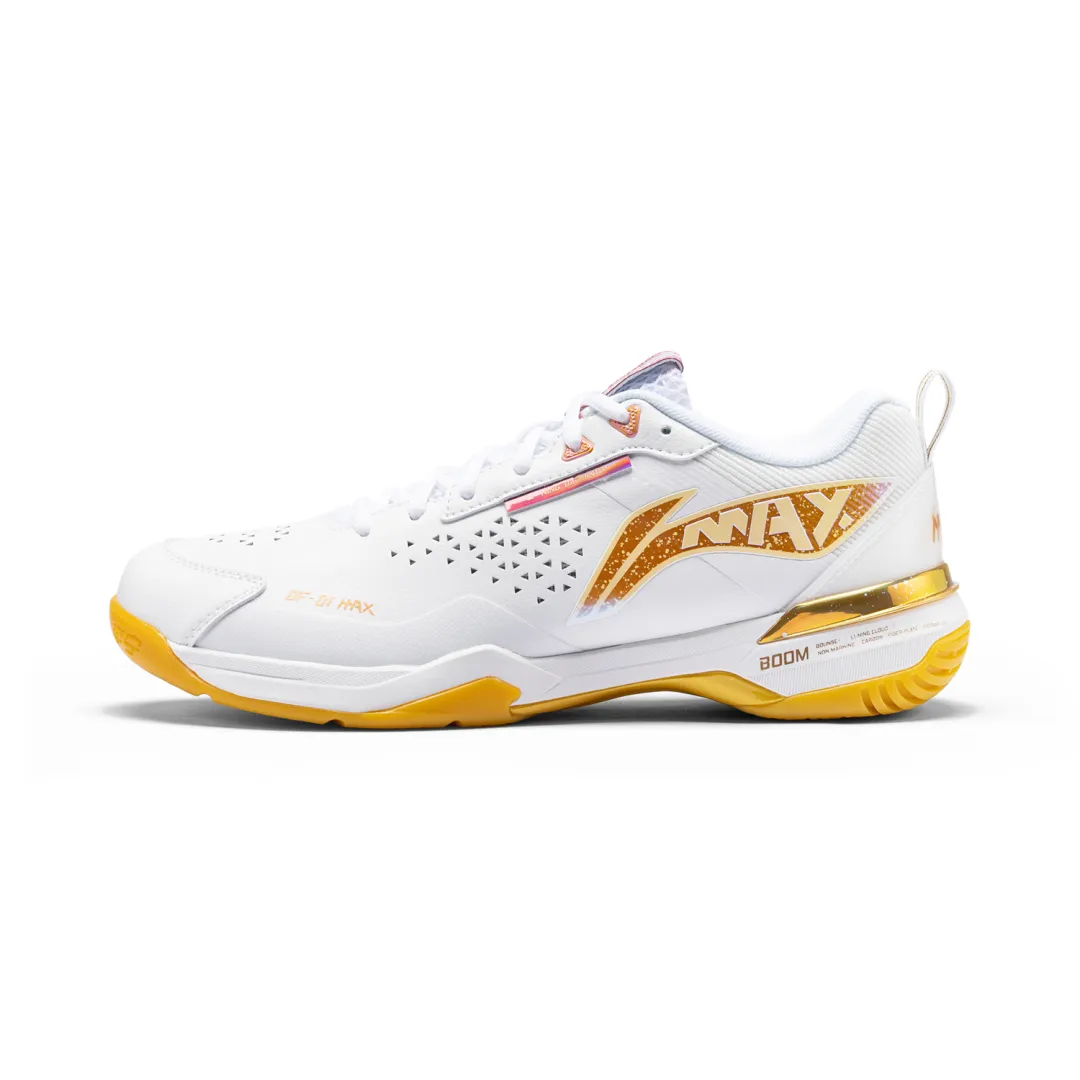 Li Ning Blade Max Breathable Low top Badminton Shoes Unisex White Orange