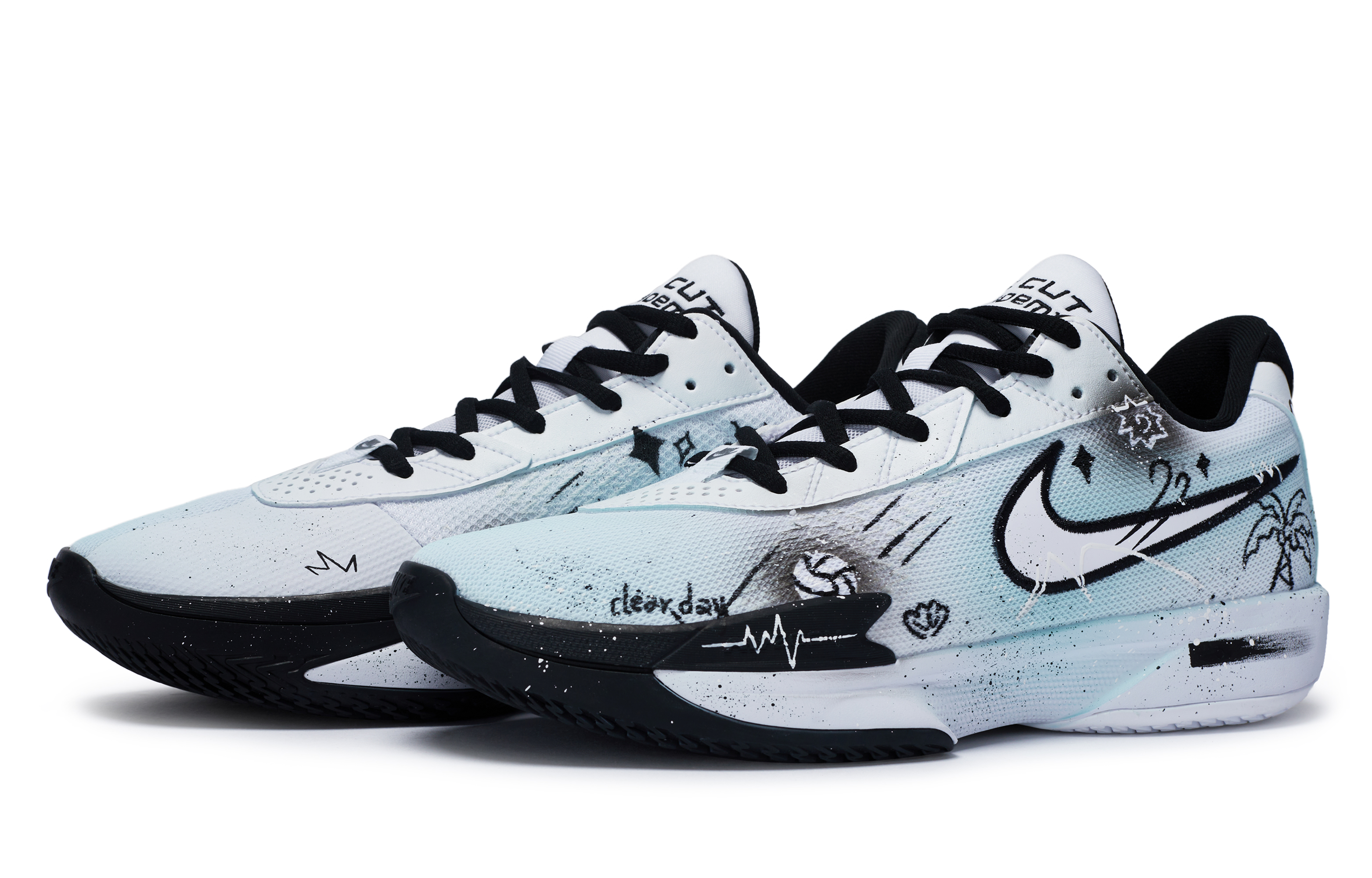 Nike Air Zoom G.T. Cut Academy Basketball Shoes Men’s Low Top White/Black