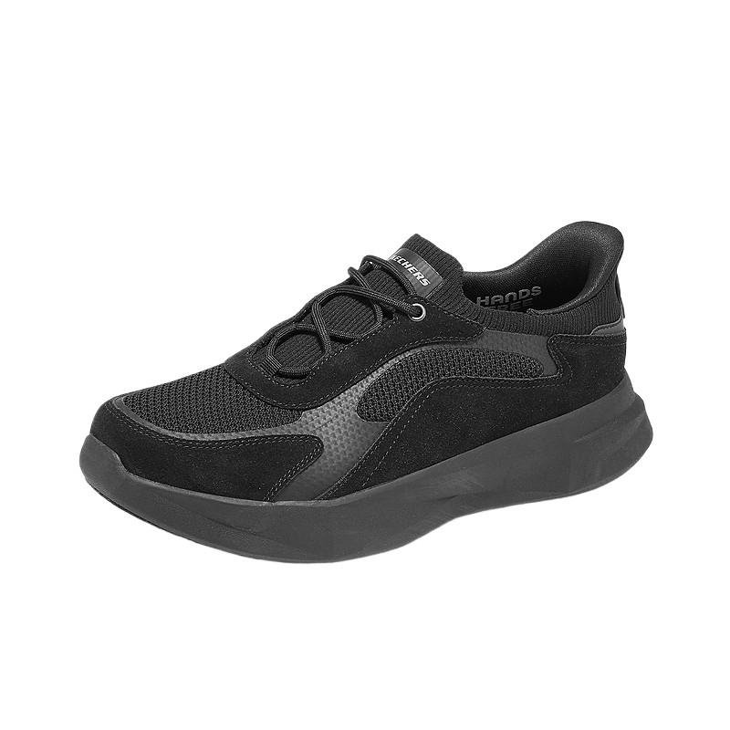 Skechers MENS USA STREET WEAR Mesh, Artificial Leather Low top Training Shoes Men’s Black