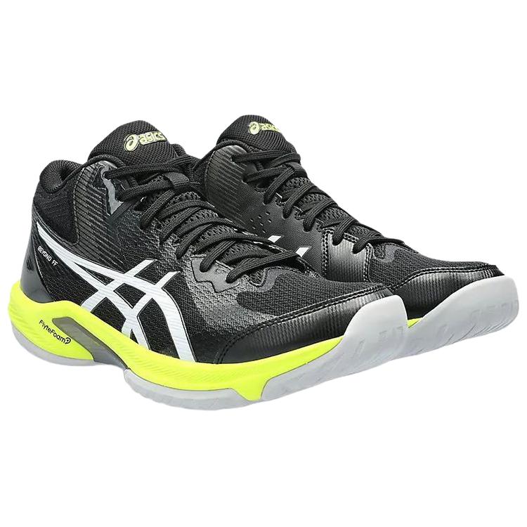 ASICS Beyond FF Cushioning Breathable Support High top Badminton Shoes Men’s Black Yellow