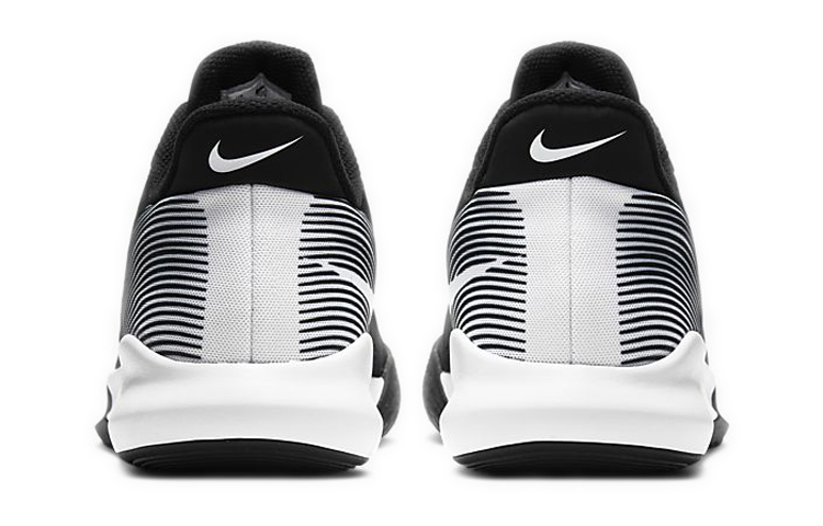 Мужские кроссовки Nike Precision 4 (черно-белые) — Чёрныйбелый — фото 5