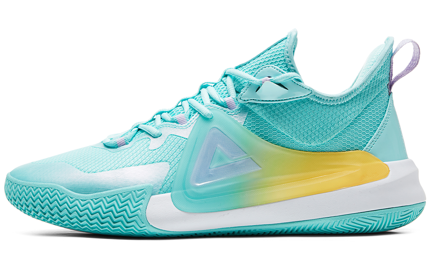 PEAK Blade Edge Cushioning Abrasion Resistant Rebound Low top Basketball Shoes Men’s Ice Blue