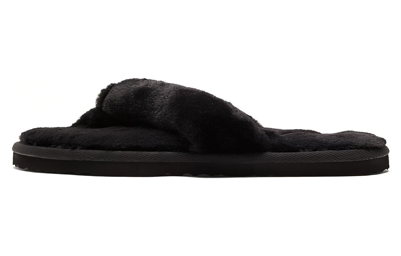 PUMA Fluff Flip Slide 'Black Team Gold' Women's
