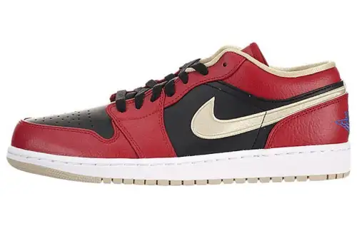 Jordan 1 Low Red Black Gold