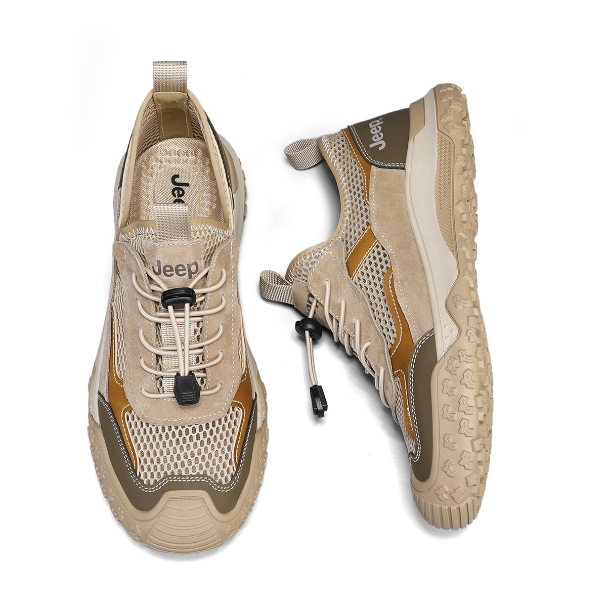 Jeep Cushioning Abrasion Resistant Breathable Coverage Low top Hiking Shoes Men’s