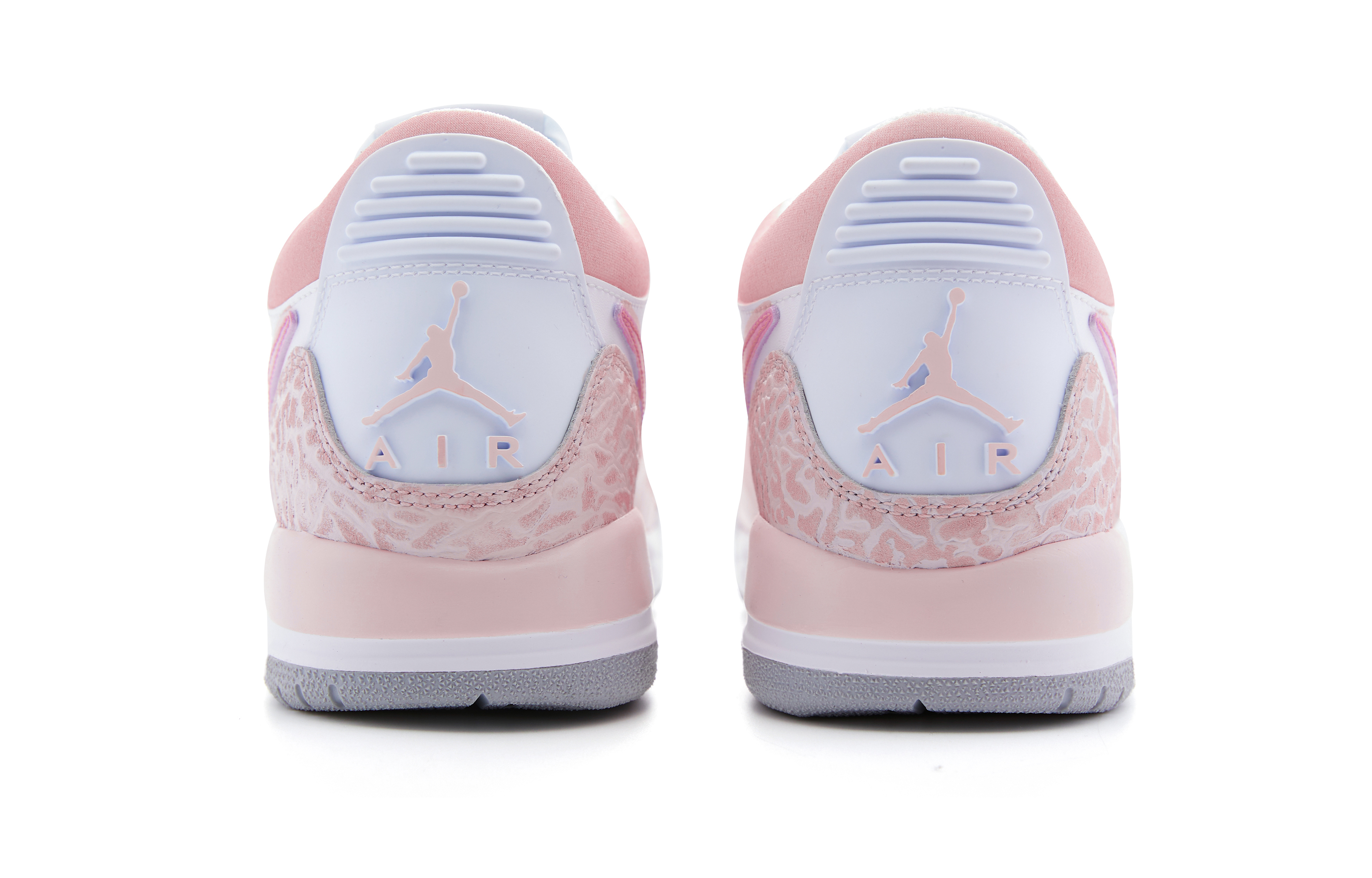 Jordan Legacy 312 Slip Resistant Abrasion Resistant Low top Vintage Basketball Shoes GS Pink White