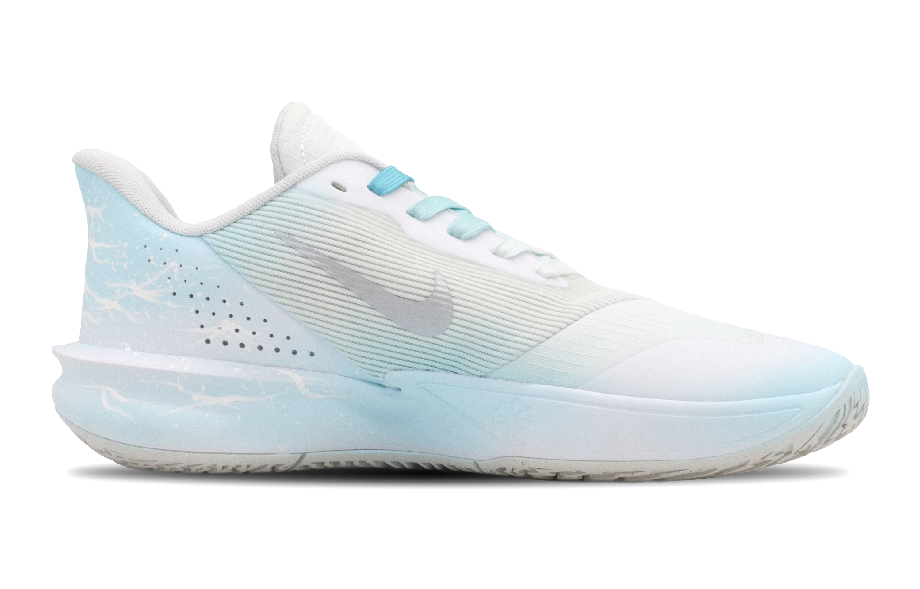 Nike Precision 7 Basketball Shoes Unisex Low Top White