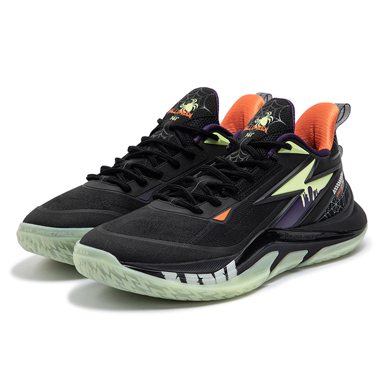 361° LIGHT UP PRM Cushioning Slip Resistant Abrasion Resistant Low top Basketball Shoes Men’s Obsidian Black
