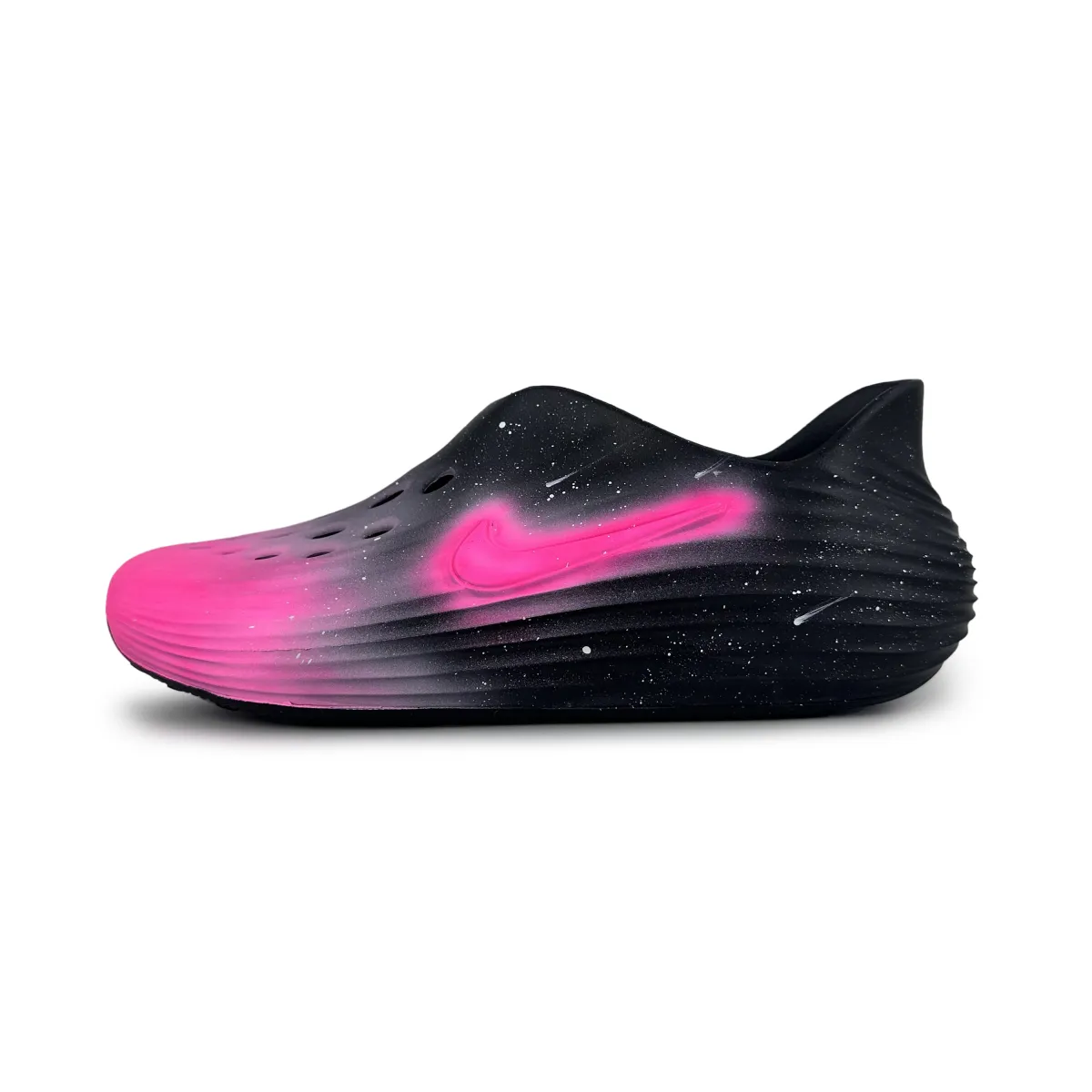 Nike ReactX Rejuven8 Gothic Honey Peach Clogs Unisex Black Pink