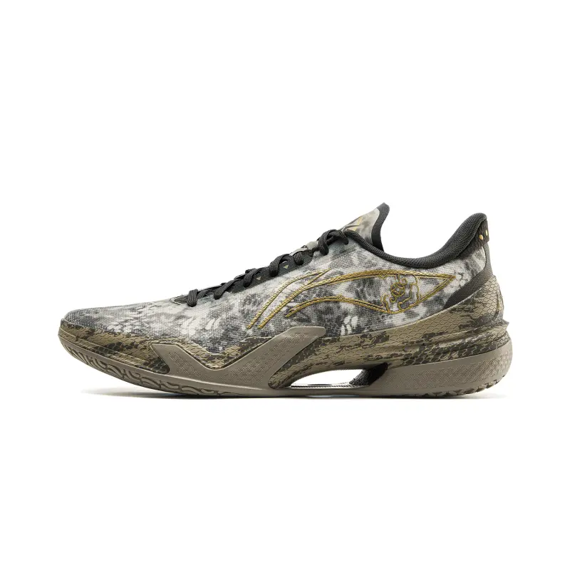 Li Ning Liren 5 Basketball Shoes Men's Low Top Green Gray