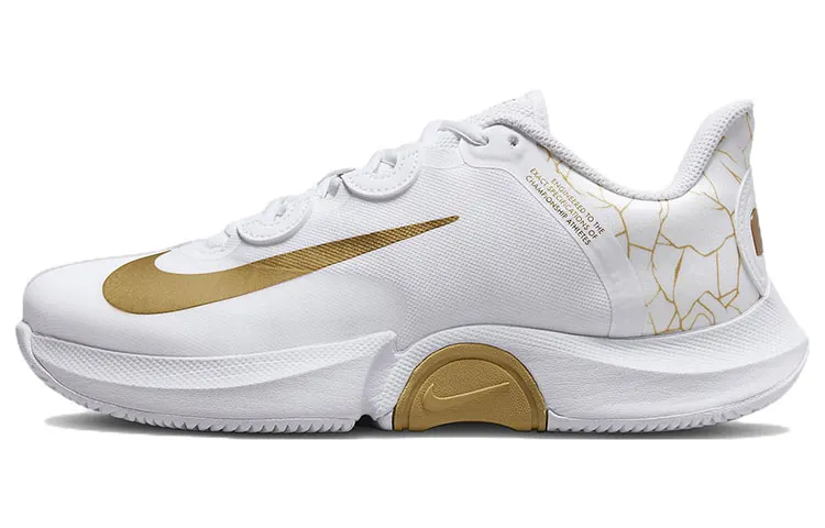 Nike X Naomi Osaka Court Air Zoom Gp Turbo 'White Metallic Gold' Women's