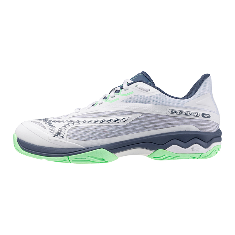 Mizuno Wave Exceed Light 2 Skylark comfortable shock-absorbing wear-resistant lightweight low-top tennis shoes men and women same style white