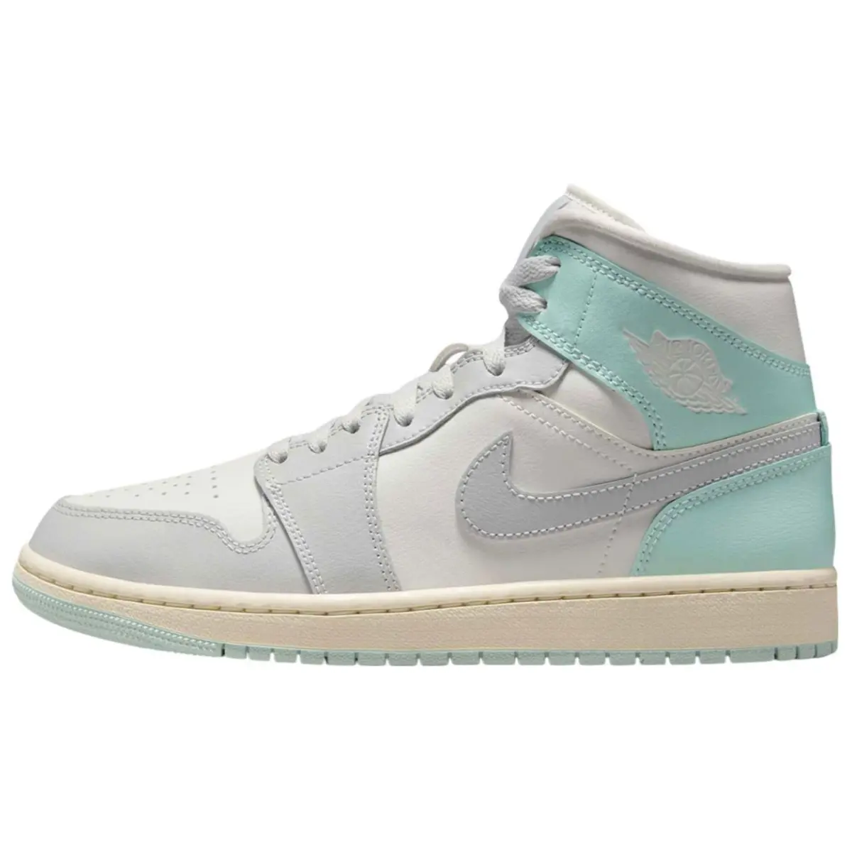 Jordan 1 Mid Football Grey Igloo Women's