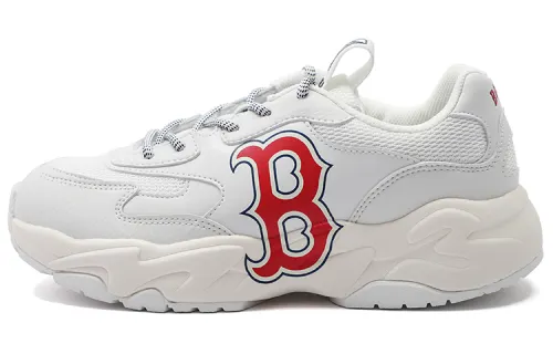 MLB Big Ball Chunky Boston Red Sox Textile, Artificial Leather Abrasion Resistant Lightweight Height Increasing Low top