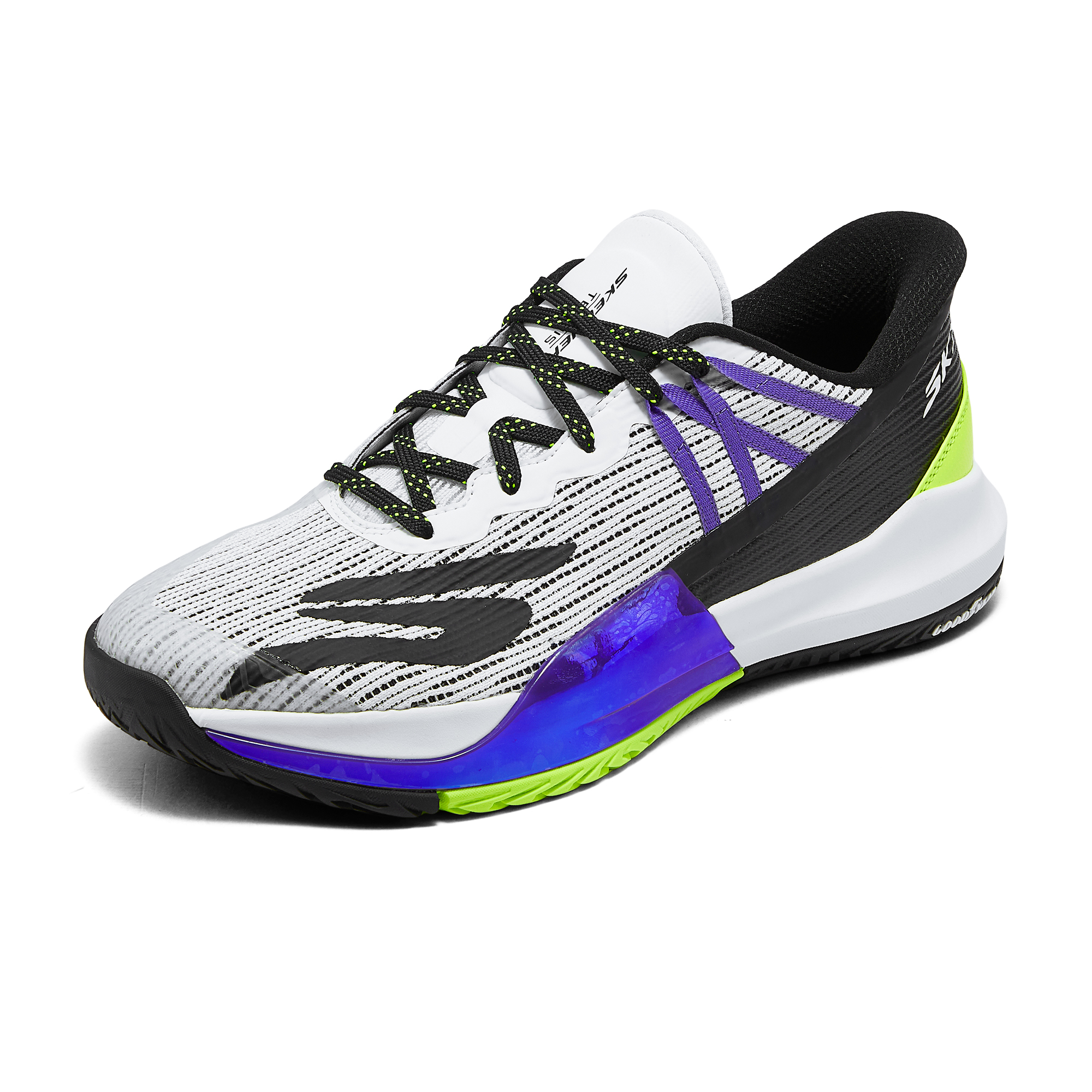 Skechers GO PICKLEBALL MENS Low top PEAK Pickleball Shoes Men’s White Black Purple