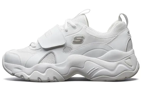 Skechers D'LITES 2.0 Textile, Synthetic Leather Hook and loop Low top Chunky Sneakers Men's White