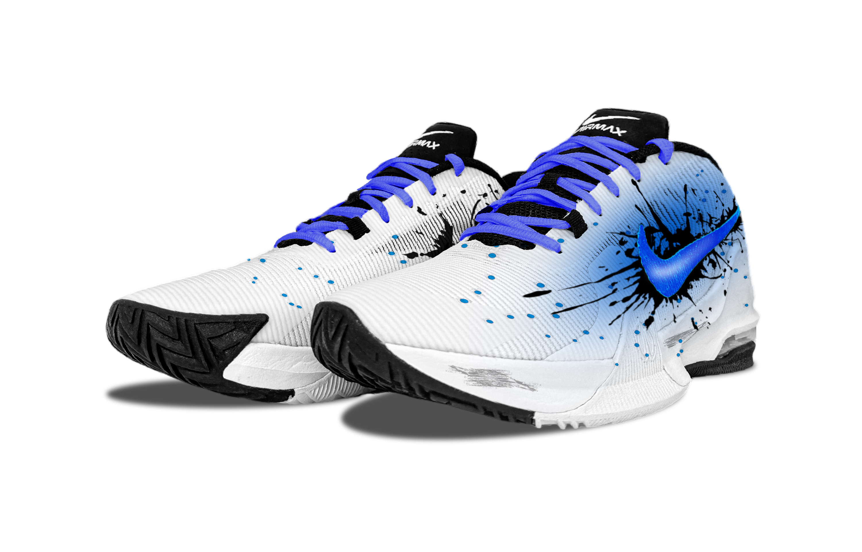 Nike Air Max Impact 4 Yulan Venom Slip Resistant Slip Resistant Low top Basketball Shoes Men’s Flame Blue