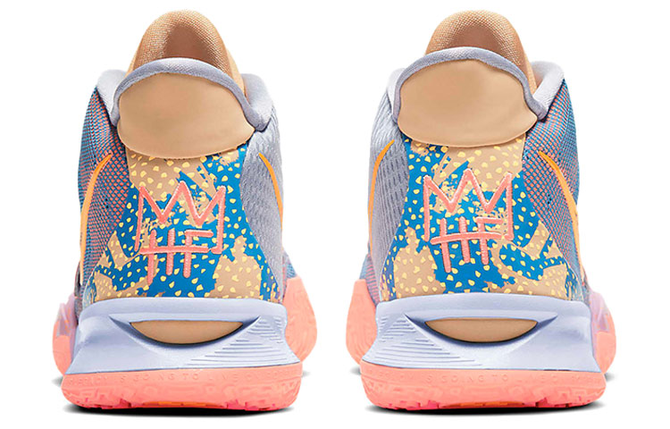 Кроссовки Nike Kyrie 7 "Expressions" 7 (розово-сине-желтые) — Розовый / синий / жёлтый — фото 5
