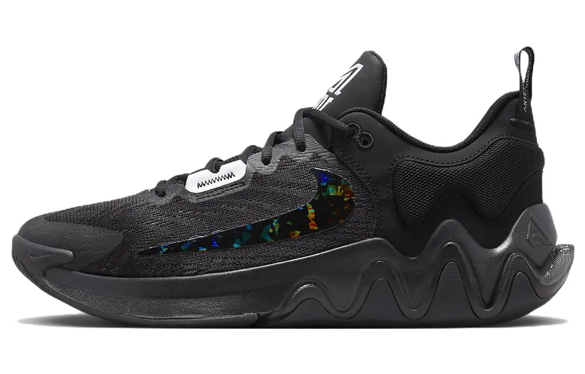 Nike Giannis Immortality 2 Black Holographic Swoosh