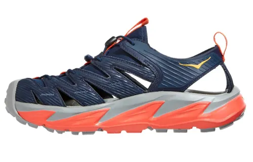 HOKA ONE ONE Hopara Hopara outdoor camping hiking river sandals men's blue orange