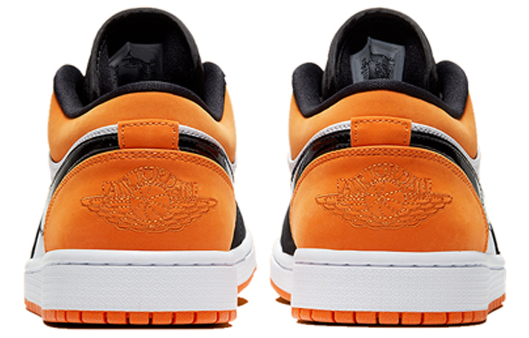 Мужские кроссовки Jordan Air Jordan 1 Low Shattered Backboard (оранжево-черные) — Оранжевый — фото 4