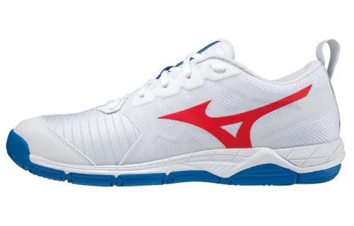 Mizuno Volleyball Shoes Unisex Low Top White/Blue/Red
