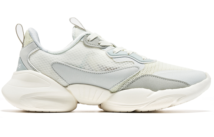 Erke Training Shoes Women’s Low Top Ivory White/White Dew Gray