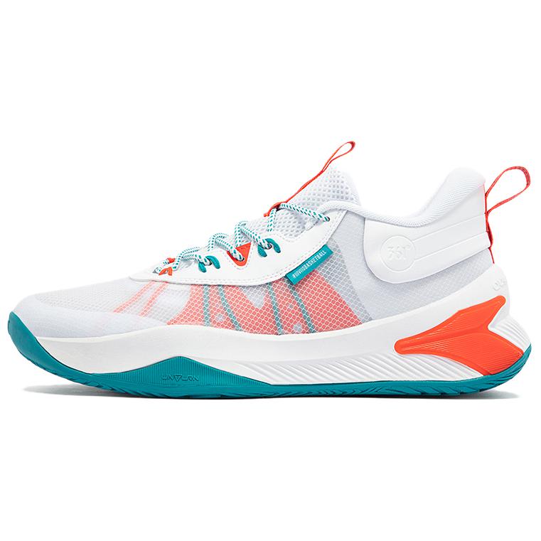 361° Mesh Cushioning Abrasion Resistant Breathable Low top Basketball Shoes Men’s White Red